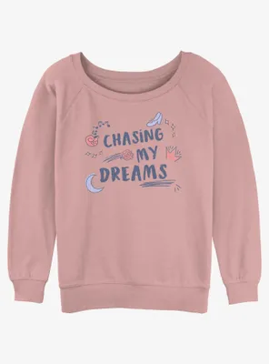 Disney Princesses Chasing My Dreams Womens Slouchy Sweatshirt