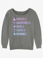 Disney Princesses Just Things Womens Slouchy Sweatshirt