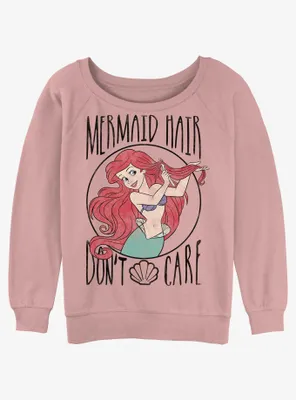 Disney The Little Mermaid Ariel Hair Womens Slouchy Sweatshirt