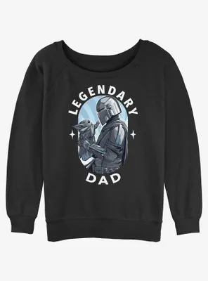 Star Wars The Mandalorian Legendary Dad Womens Slouchy Sweatshirt