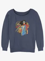 Marvel Ms. Portrait Womens Slouchy Sweatshirt