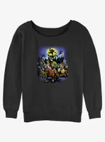 Nintendo Moon Dance Womens Slouchy Sweatshirt