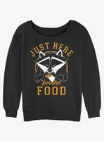 Disney Pocahontas Meeko Here For Food Womens Slouchy Sweatshirt