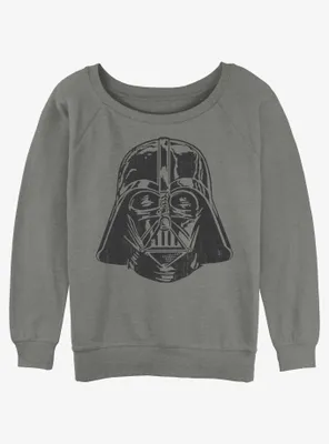 Star Wars Darth Vader Face Womens Slouchy Sweatshirt