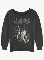 Star Wars Poster Womens Slouchy Sweatshirt