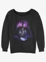 Star Wars Vader Space Helmet Womens Slouchy Sweatshirt