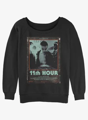 Stranger Things 11th Hour Womens Slouchy Sweatshirt