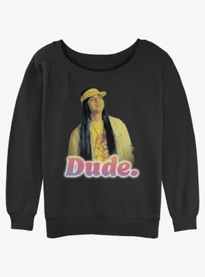 Stranger Things Argyle Dude Womens Slouchy Sweatshirt