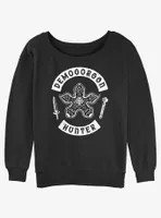 Stranger Things Demogorgon Hunter Womens Slouchy Sweatshirt