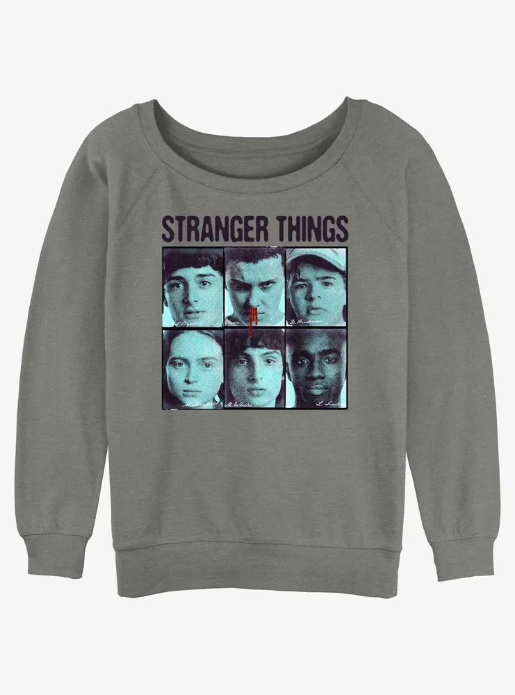 Stranger Things Halftone Gang Womens Slouchy Sweatshirt