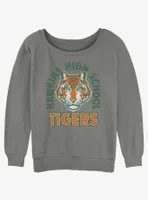 Stranger Things Hawkins High School Tigers Arch Womens Slouchy Sweatshirt