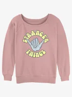 Stranger Things Rad Womens Slouchy Sweatshirt