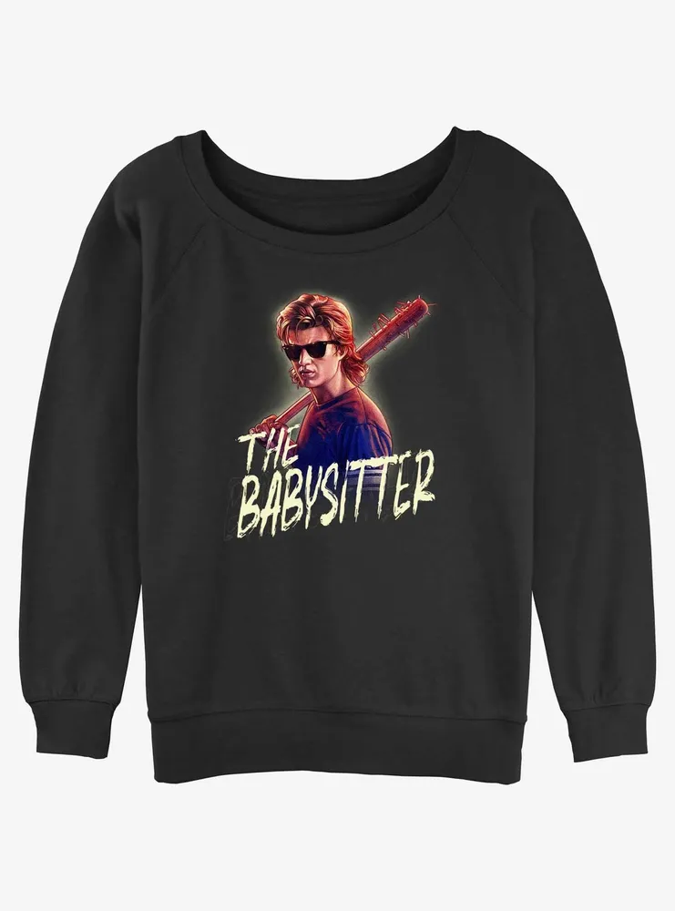 Stranger Things Steve The Babysitter Womens Slouchy Sweatshirt