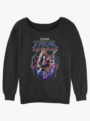 Marvel Thor: Love and Thunder Ragnarock On Womens Slouchy Sweatshirt