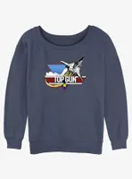 Top Gun Jet Logo Womens Slouchy Sweatshirt