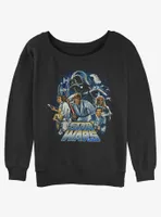 Star Wars Classic Galaxy Heroes Womens Slouchy Sweatshirt