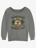 Star Wars Endor Camp Womens Slouchy Sweatshirt