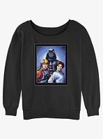 Star Wars Skywalker Family Portrait Womens Slouchy Sweatshirt