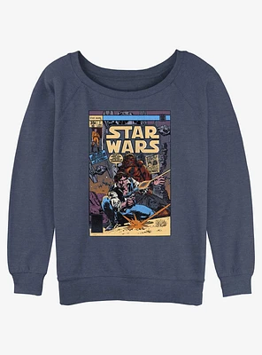 Star Wars Han Solo and Chewie Comic Womens Slouchy Sweatshirt