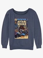 Star Wars Han Solo and Chewie Comic Womens Slouchy Sweatshirt