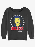 Ted Lasso Believe Star Womens Slouchy Sweatshirt