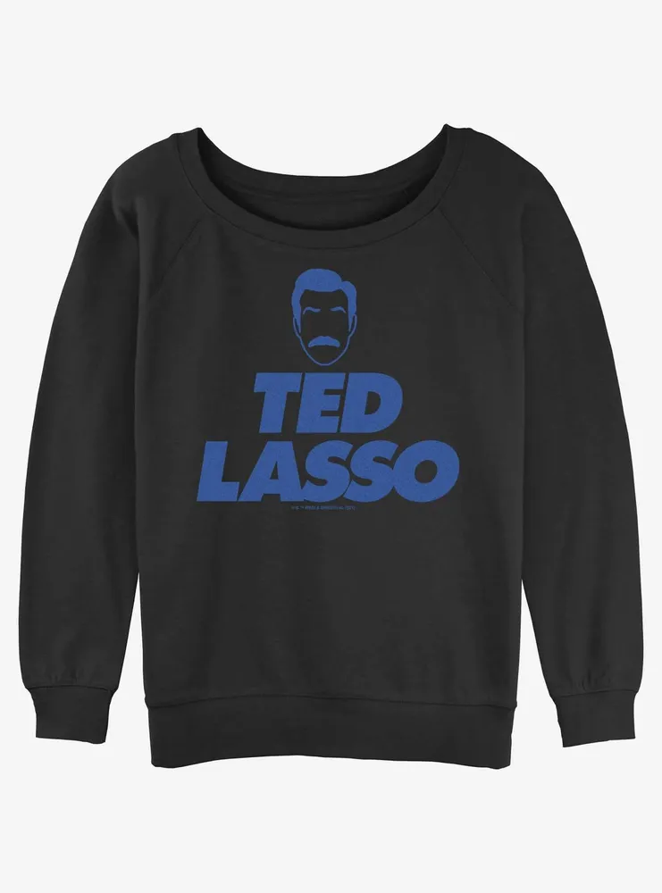 Ted Lasso Face Logo Womens Slouchy Sweatshirt