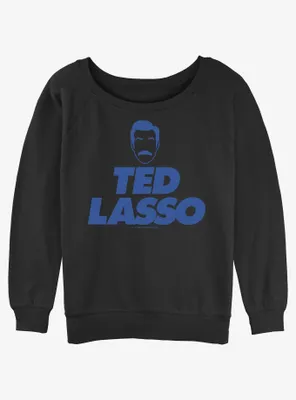 Ted Lasso Face Logo Womens Slouchy Sweatshirt