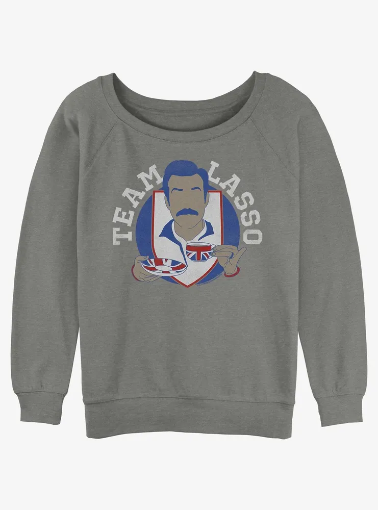 Ted Lasso Tea Time Womens Slouchy Sweatshirt