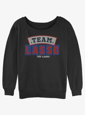 Ted Lasso Team Logo Womens Slouchy Sweatshirt