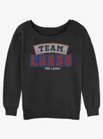 Ted Lasso Team Logo Womens Slouchy Sweatshirt