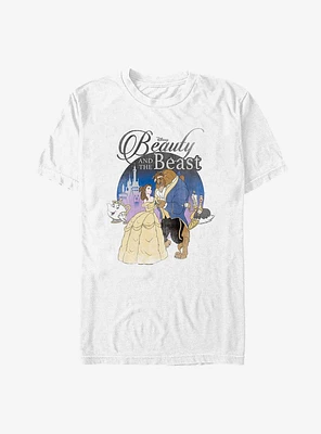 Disney Beauty Beast Vintage Look Poster T-Shirt