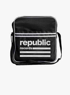 Rocksax Republic Records Zip Top Vinyl Record Crossbody Bag