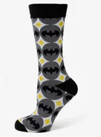 DC Comics Batman Circle Gray Black Men's Socks