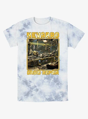 Star Wars The Mandalorian Nevarro Droid Repair Tie-Dye T-Shirt