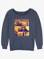 Star Wars The Mandalorian Pirates On Nevarro Standoff Slouchy Sweatshirt