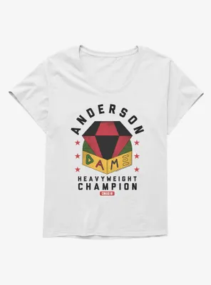 Creed III Anderson Dame Heavyweight Champion Womens T-Shirt Plus