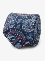 Disney Mickey Mouse And Friends Paisley Blue Multi Men's Tie