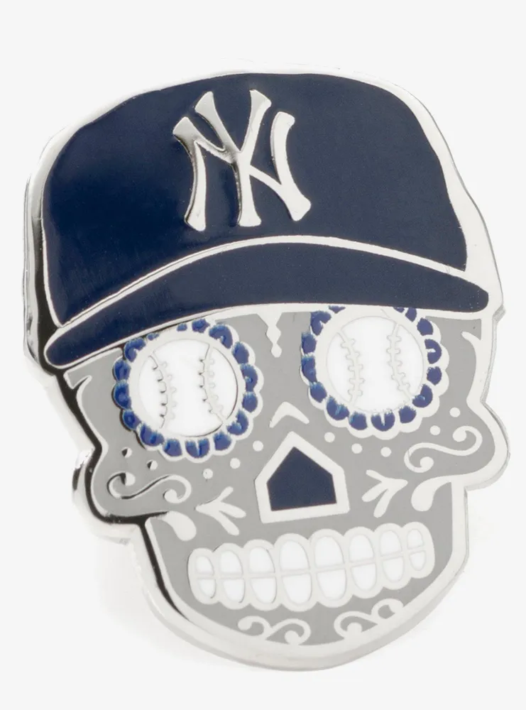 New York Yankees Sugar Skull Lapel Pin