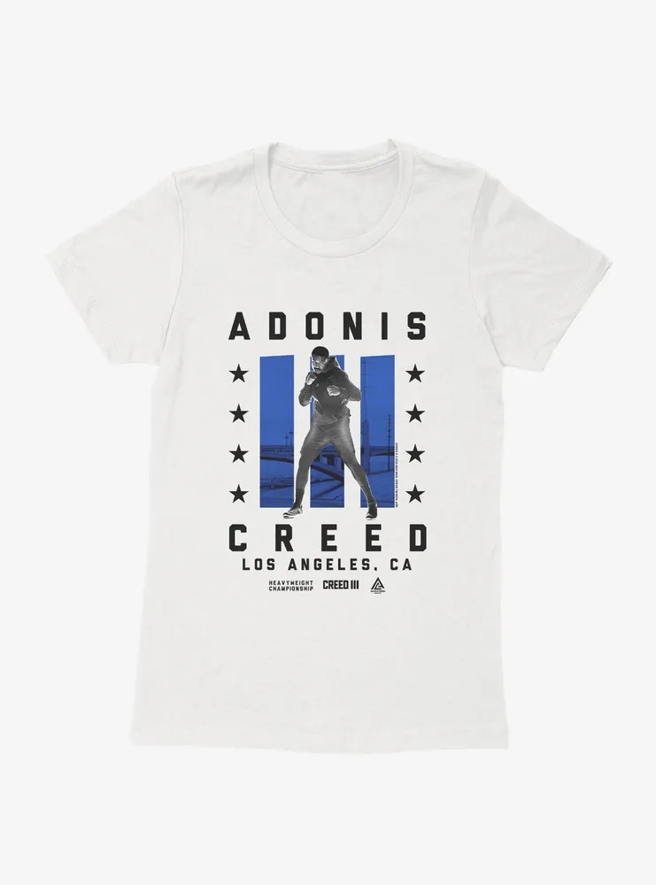 Creed III Adonis LA Heavyweight Championship womens T-Shirt