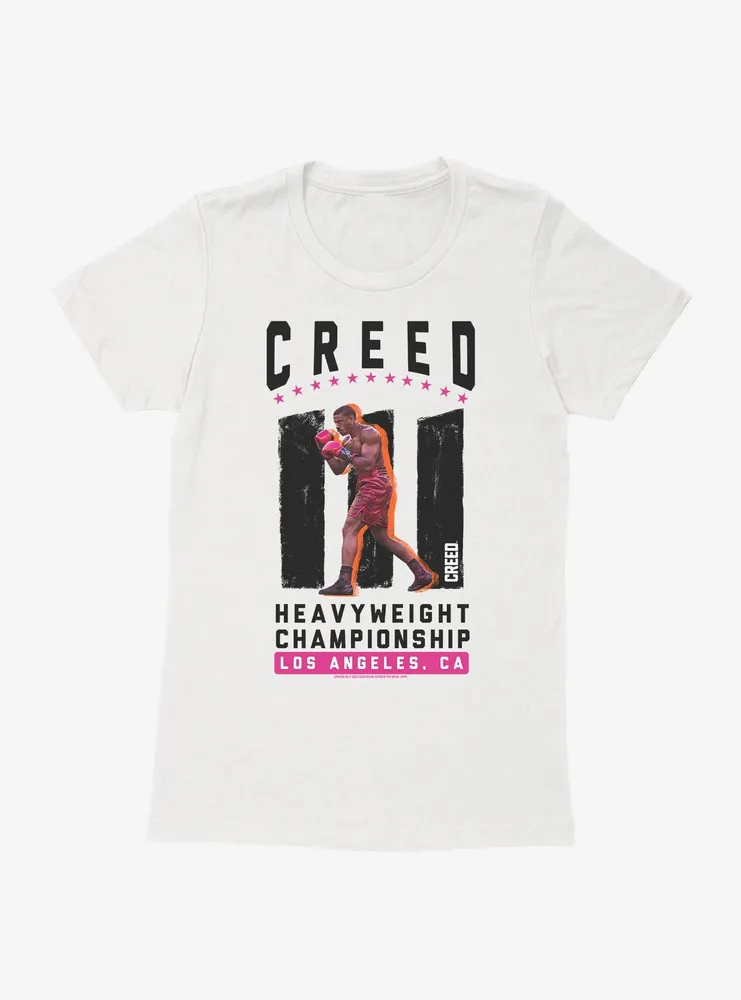 Creed III Heavyweight Championship LA womens T-Shirt