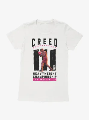 Creed III Heavyweight Championship LA womens T-Shirt