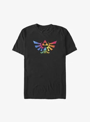 The Legend Of Zelda Multicolor Hyrule Crest Big & Tall T-Shirt