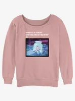 Disney Alice Wonderland Anxiety Meme Womens Slouchy Sweatshirt