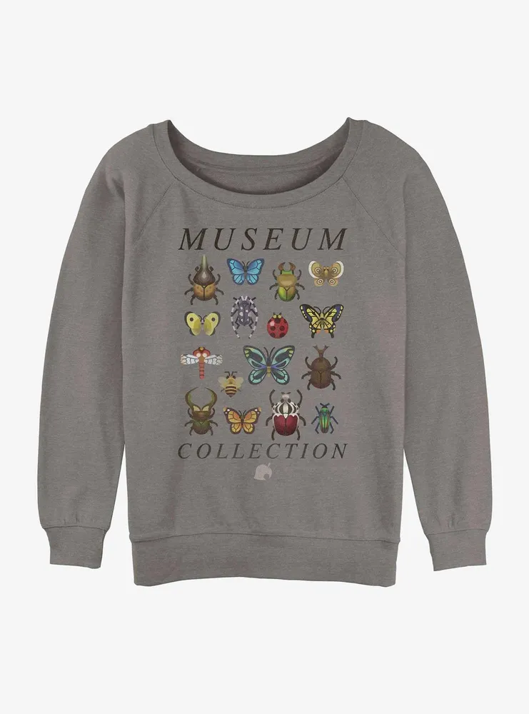 Nintendo Animal Crossing Bug Collection Womens Slouchy Sweatshirt