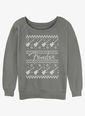 Fender Ugly Christmas Womens Slouchy Sweatshirt