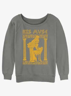 Disney Hercules His Muse Meg Womens Slouchy Sweatshirt