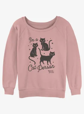Disney Hocus Pocus Binx Cat Person Womens Slouchy Sweatshirt