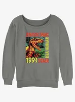 Jurassic Park Isla Nublar Tour Womens Slouchy Sweatshirt