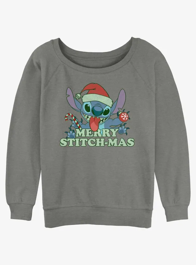 Disney Lilo And Stitch Juniors' Merry Stitchmas Plush Fleece