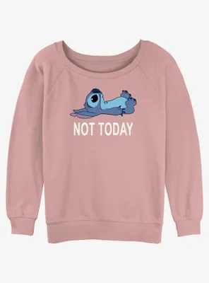 Disney Lilo & Stitch Not Today Womens Slouchy Sweatshirt